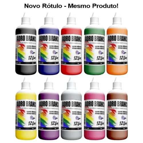 Tinta Caneta Pincel Marcador Quadro Branco 120ml Premium