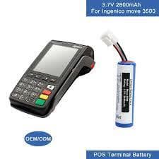 Bateria Ingenico Move F26402298 3.6v 2.25a para máquina de cartão.