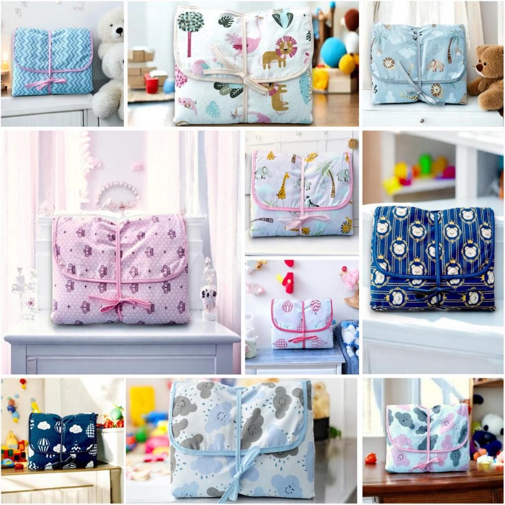 Trocador Portátil Impermeável Dois Bolsos