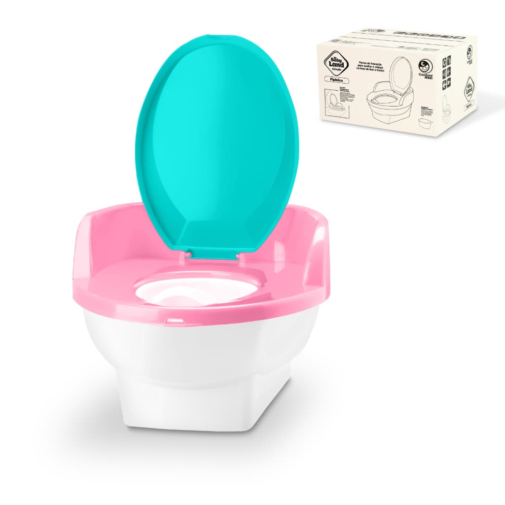 Pinico Trono Desfralde Infantil Baby Land Pipinico ROSA - Cardoso Toys