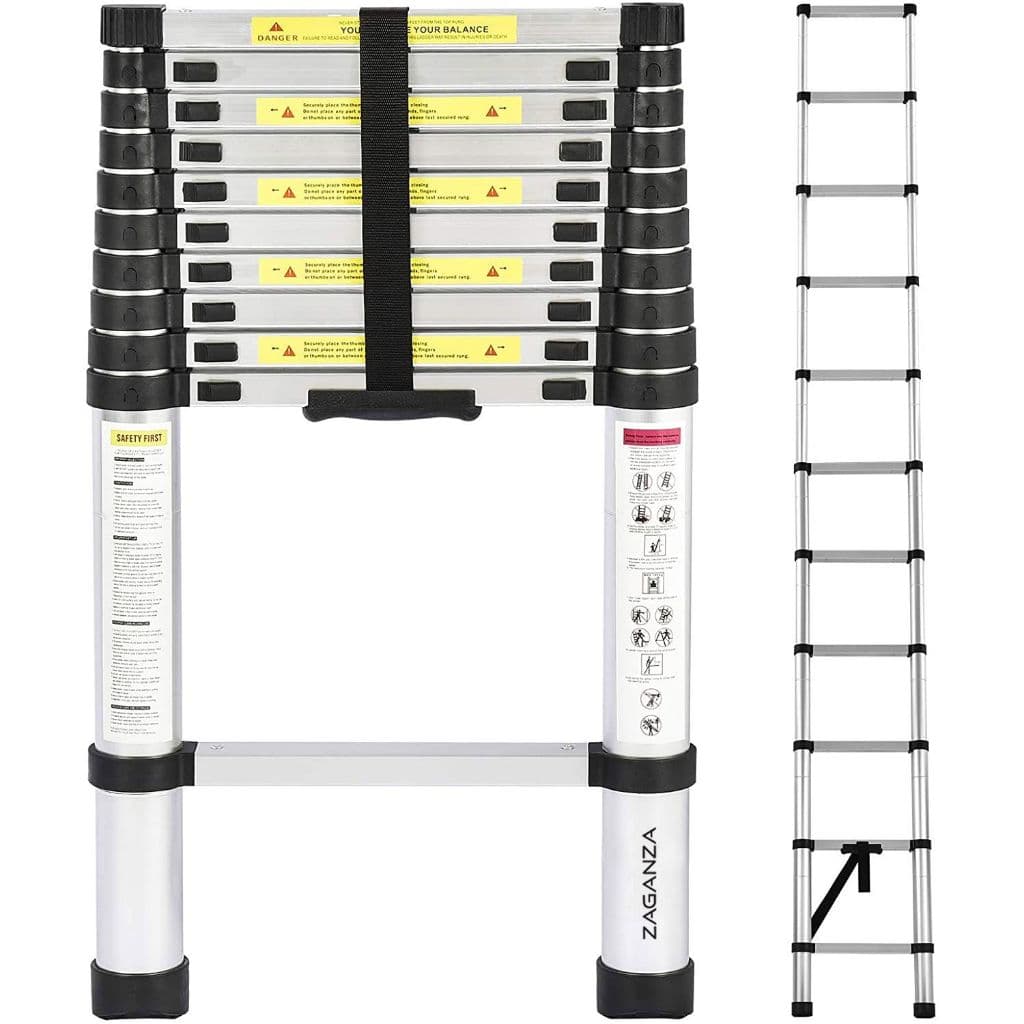 Escada Alumino Extensiva Telescópica 13 Degraus 5 Metros