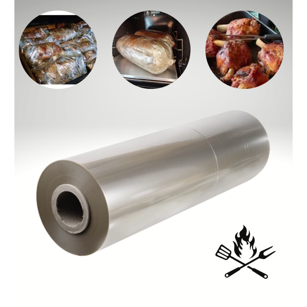 Bobina Papel Celofane Churrasco Poliester 60cm X 200 Metros