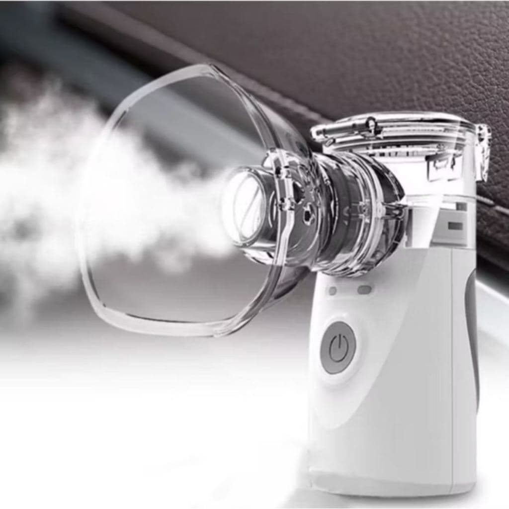 Inalador Portátil Mesh Nebulizador Adulto e Infantil Silencioso Saúde Respiração a pilha e bivolt