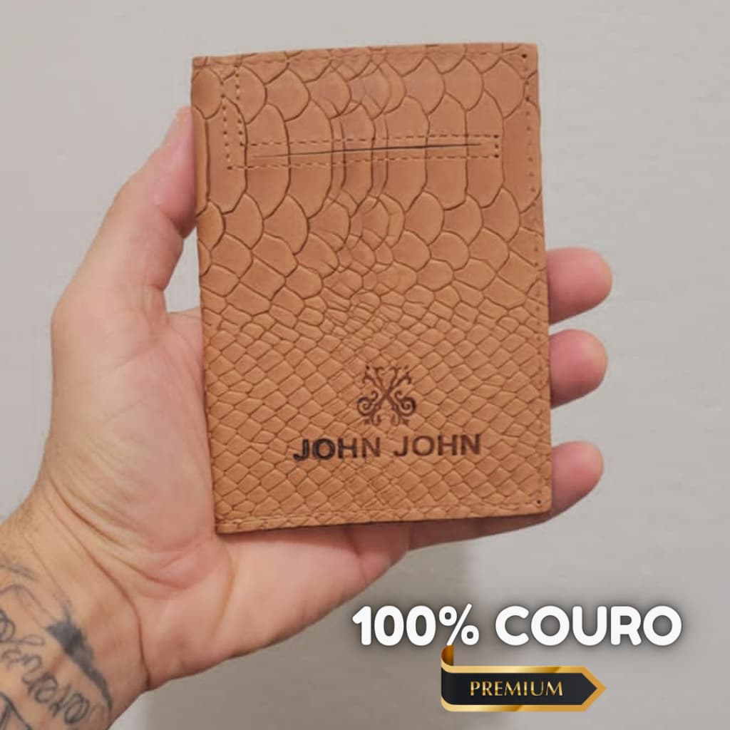 carteira masculina  porta cartão 100% couro legítimo