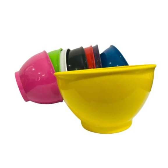 Cumbuca Bowl 800ml Mix de Cores; Kit 5,10,12,16 ou 20(Plástico). Caldos/Petiscos/Frutas/Sobremesas.