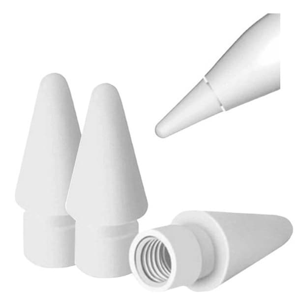 Kit 1/2/4 Ponta de Caneta Compatível com Apple Pencil 1ª E 2ª Geração