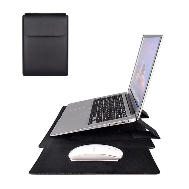 Bolsa Multiuso Para Macbook air M2 13.6 13/14/15/16 Polegadas Capa De Couro PU Com Suporte De Mouse Pad alta qualidade