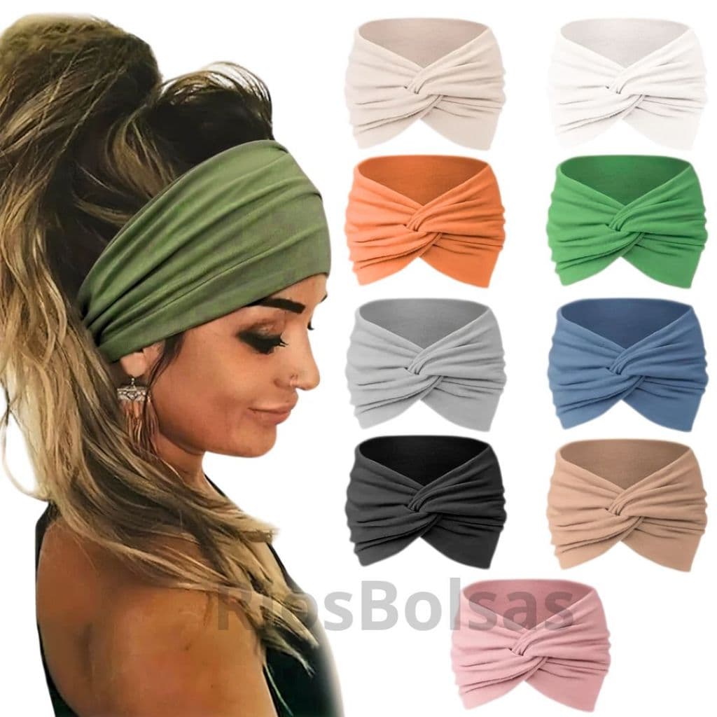 Faixa Tiara Turbante Feminino Para Cabelo Acessório Confortável Moda Yoga