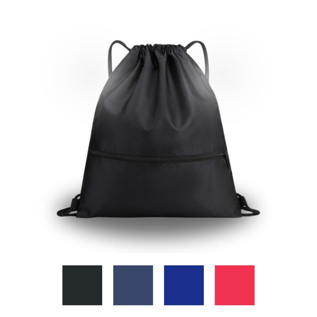 Mochila Saco Academia Bolsa Esportiva Bag Unissex Resistente Com Bolso Colorido
