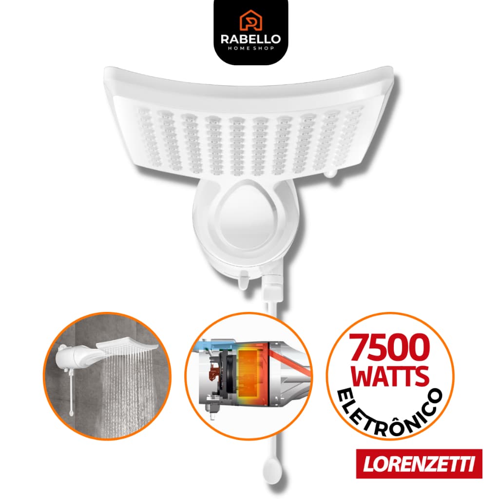 Chuveiro Lorenzetti Loren Shower Eletrônico 7500w 127v e 220v