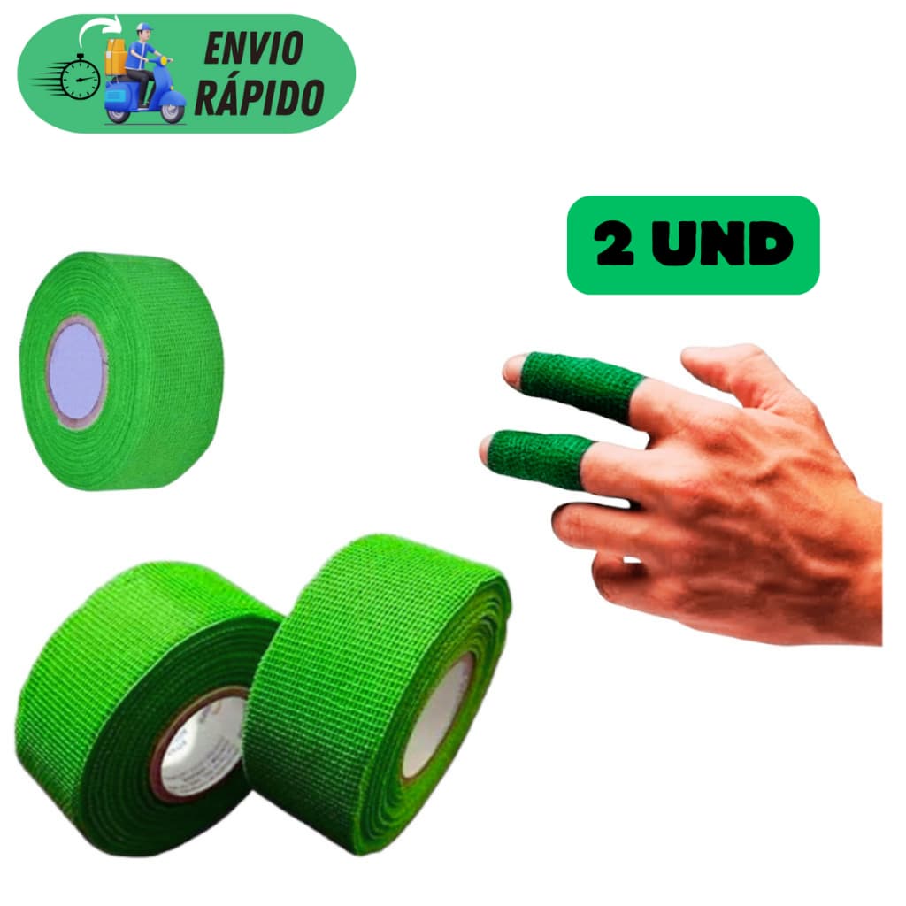 KIT 2 FITA BANTEX PROTETOR PARA CORTES DE DEDOS E MÃO PARA ARTESANATO ANTI CORTE GASE ESPORTIVA NATAL