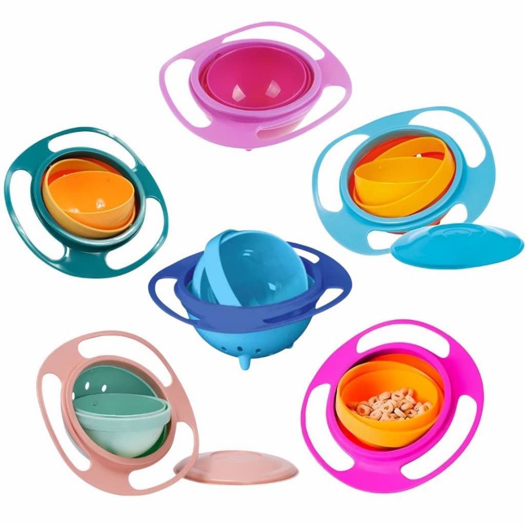 Prato Pratinho Mágico Infantil Bebe Giro 360º Bowl A Pronta Entrega