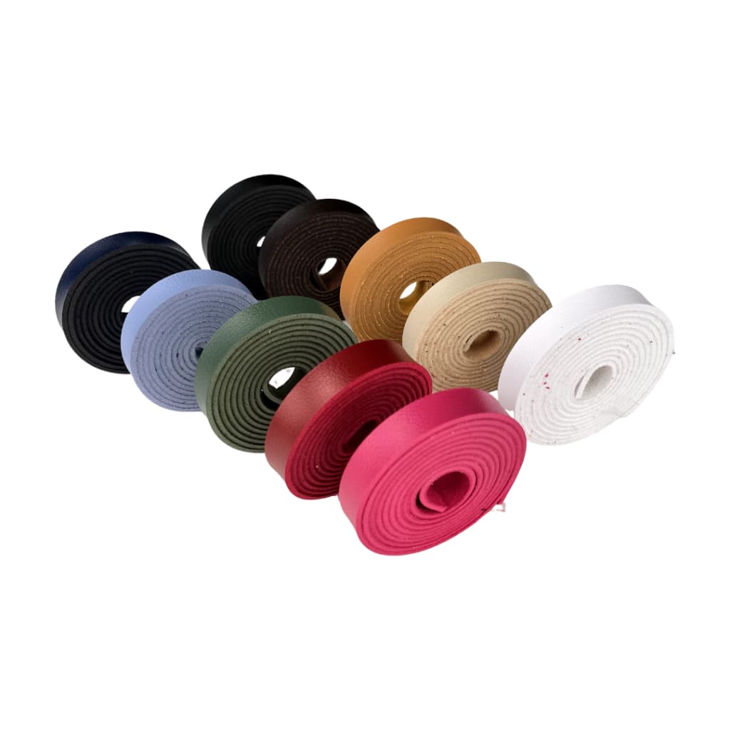 Kit com 4 tiras de couro sintético montana 1,5cmx1.40m