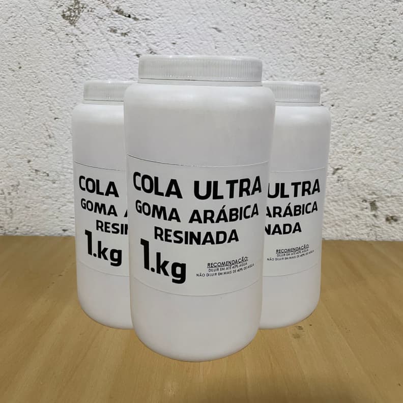 Cola Ultra Goma Arábica Resinada - 1kg - Cola para linha de Pipa