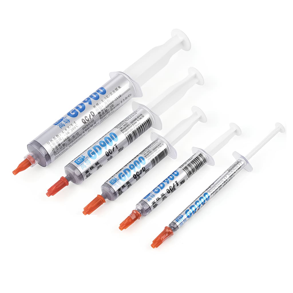 Pasta Térmica Prata Gd900 Original Seringa 1g 3g 7g 15g 30g 4.8w/mk- Resfriamento de Computador, Playstation, XBOX, GPU