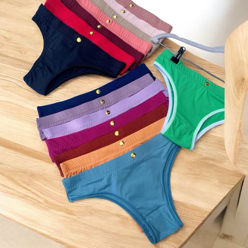 kit 05 Calcinha premiun poliamida conforto e qualidade