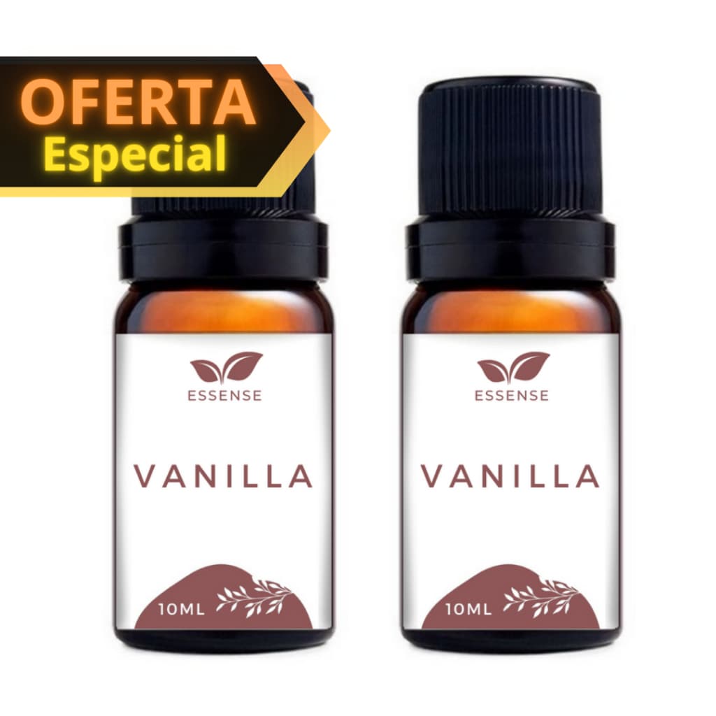 2 Essências de Vanilla 10ml Hidrossolúvel Aromatizador Difusor Umidificador Essência Baunilha Vanila