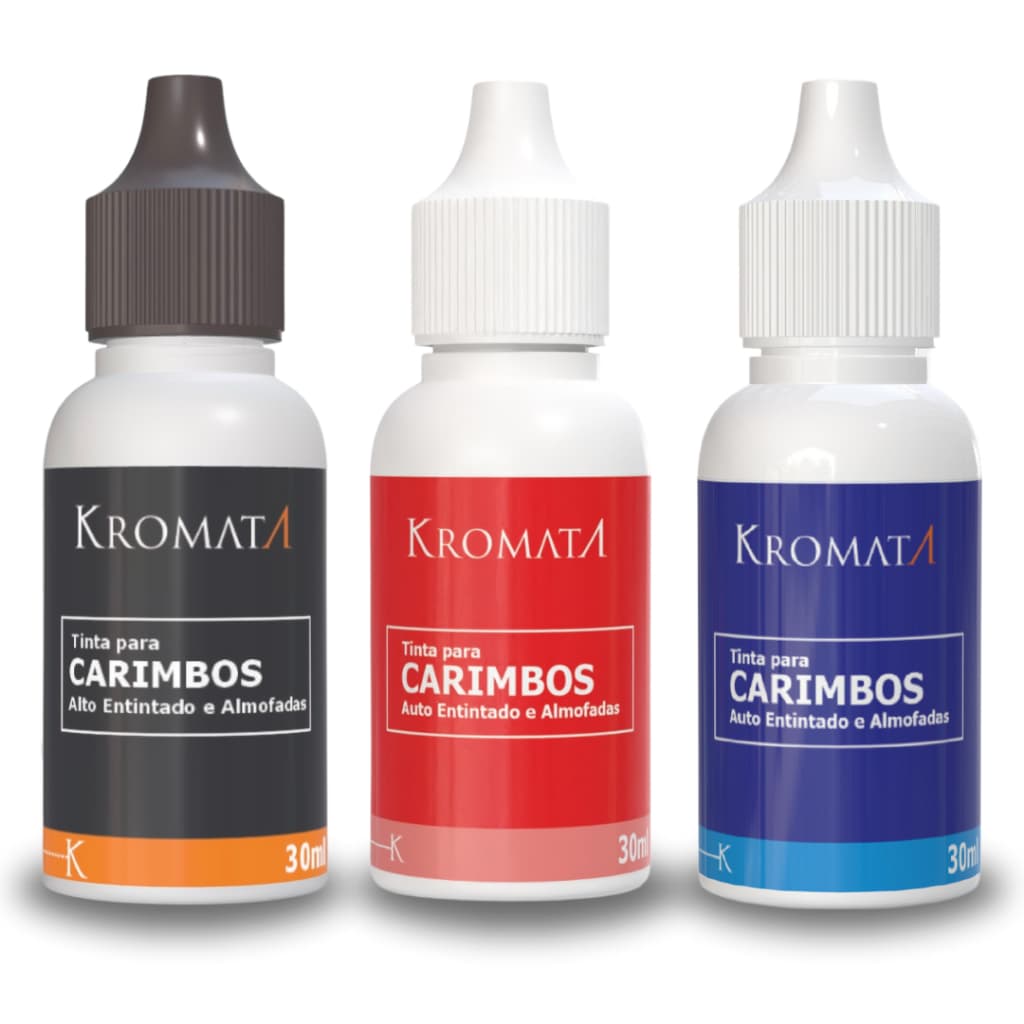 Tinta Para Carimbos Automáticos Auto Entintado- Kromata 30ml