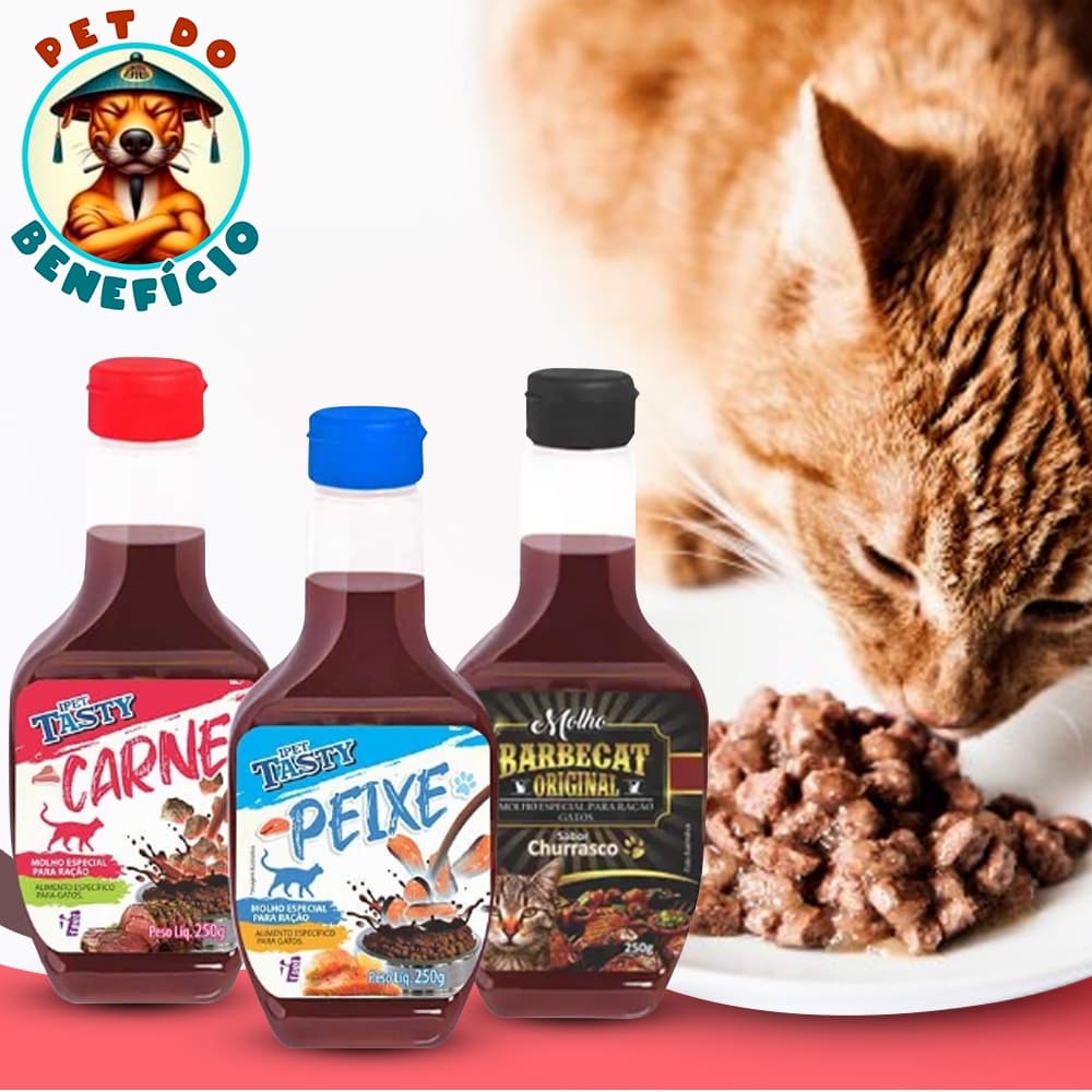 Molho Cremoso Especial Para Ração De Gatos iPet Tasty 250g