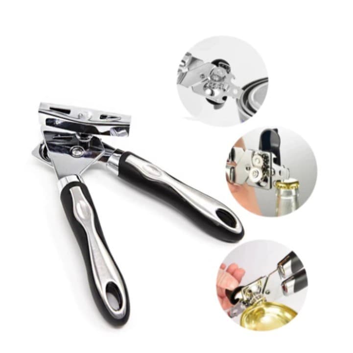 Abridor De Latas E Garrafas Aço Inox Profissional Casa 3588