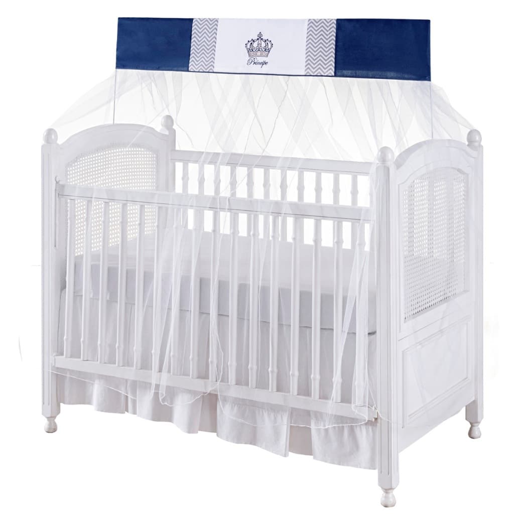 Mosquiteiro Para Berço Avulso Coroa Marinho  Padrão Americano e Nacional