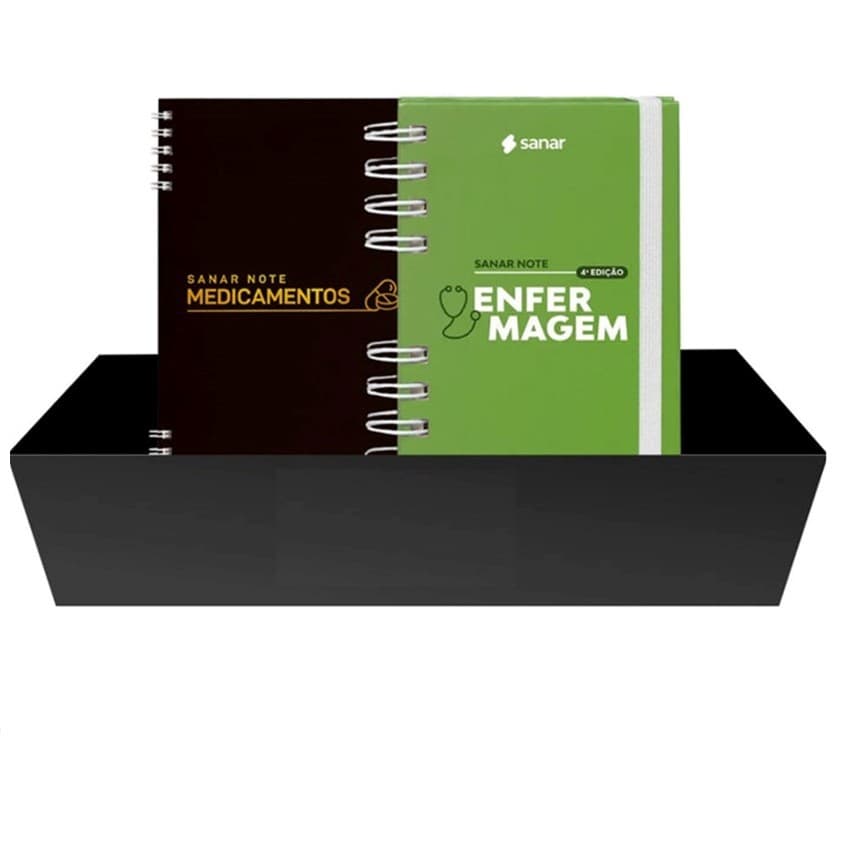 Kit Sanar Note Enfermagem 4 edição + Sanar Note Medicamentos