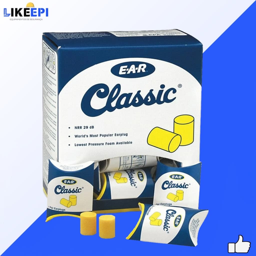 Kit Protetor Auricular De Espuma Ear Classic 3m - S/ Cordão 200 uni