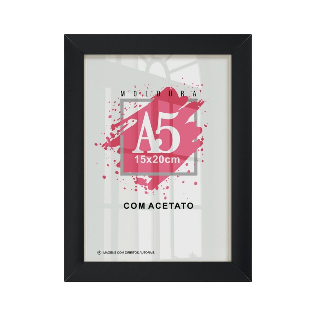 Quadro Moldura Porta Retrato Com Acetato Fotografia Certificado