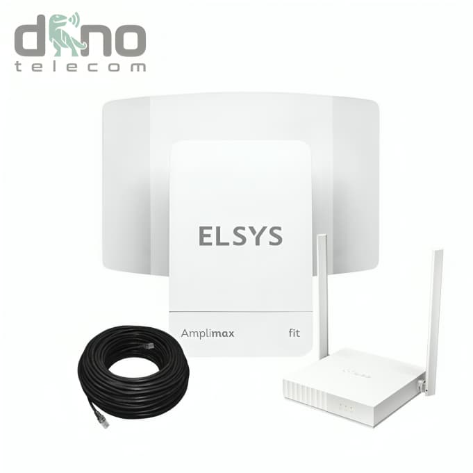 Kit Amplimax Fit 4g Internet Rural Elsys + Roteador E Cabo