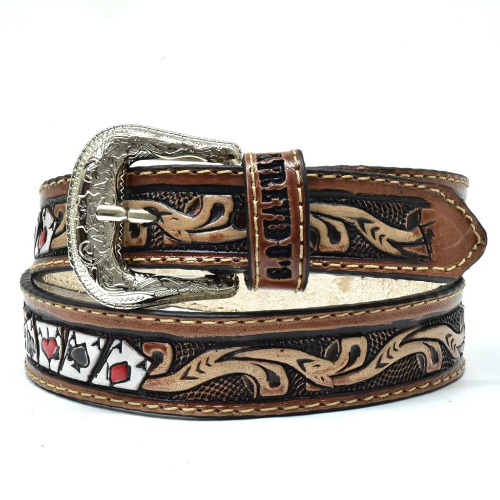 Cinto Infantil Em Couro Estampa De Carta Atrevidu's Country