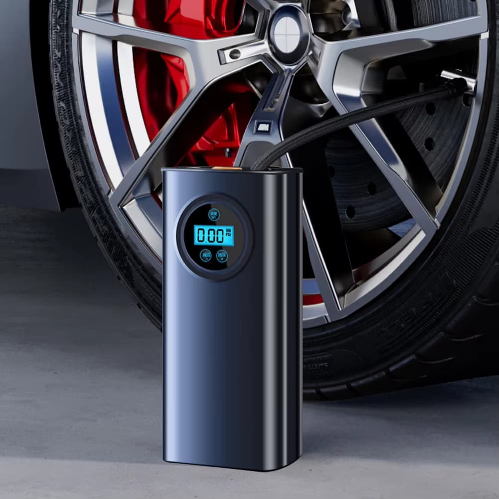 150PSI display digital bomba de ar elétrica sem fio pneu inflator motocicleta carro bicicleta compressor