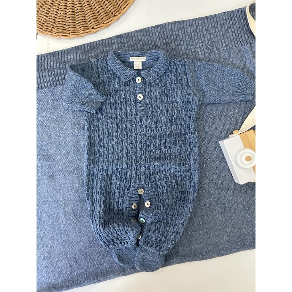 Macacão bebê liso Roupa Tricot Saída Maternidade Moda Infantil Menino Menina Polo Manta não inclusa