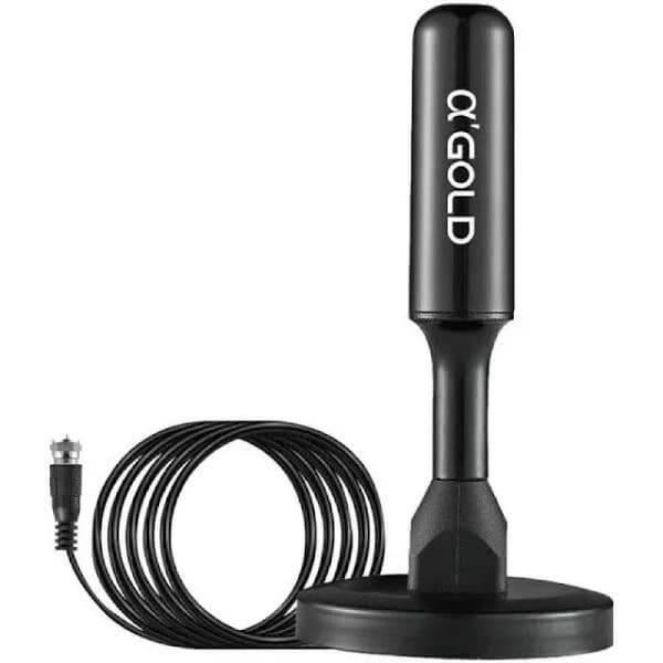 Antena Digital para TV Antena Interna HDTV 3 Metros para TV Alta Definição Conector FMacho Amplificada Televisão HDTV