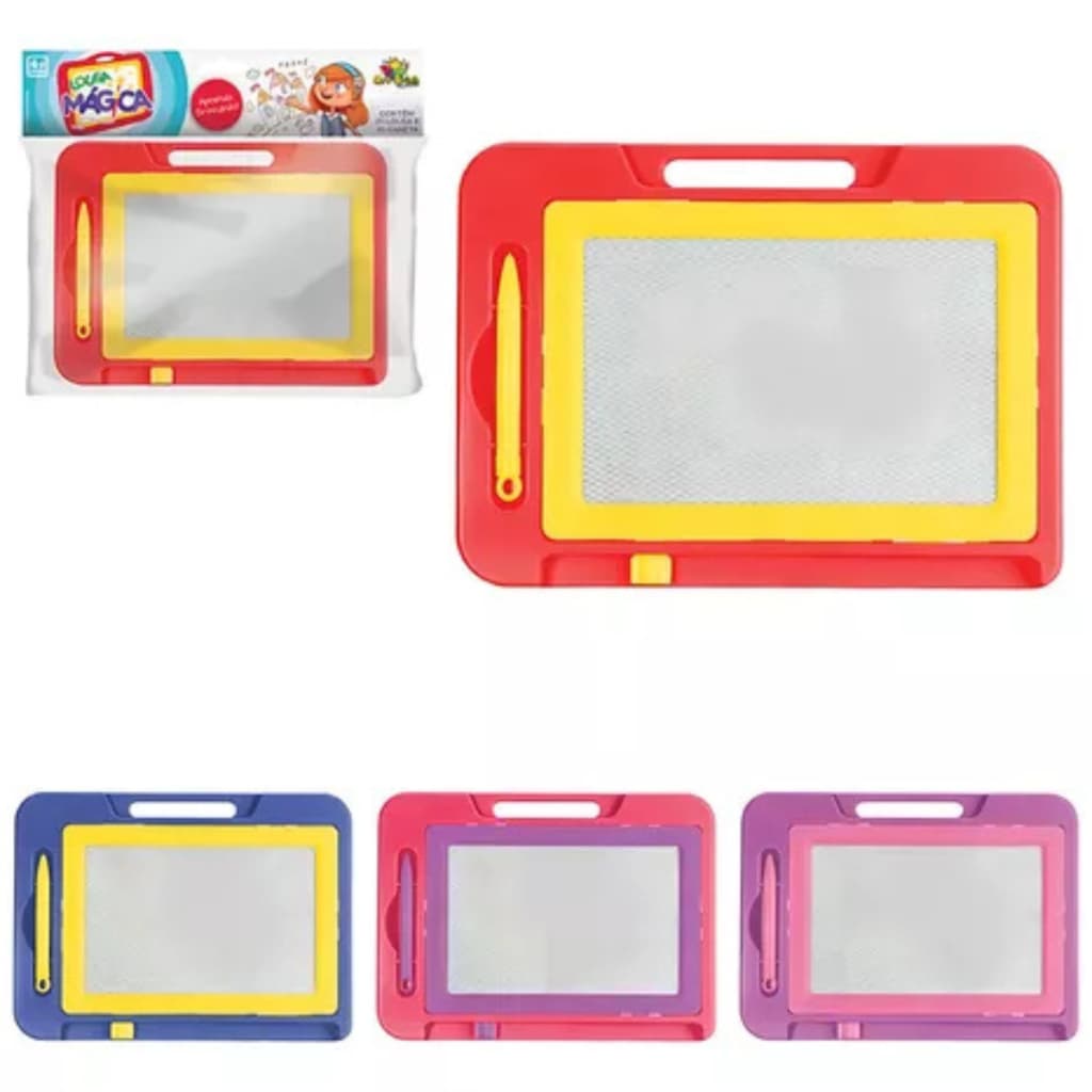 Lousa Magica Grande Infantil Com Caneta Magnetica Cor Sortida ArtBrink Envio Rapido com Nota Fiscal