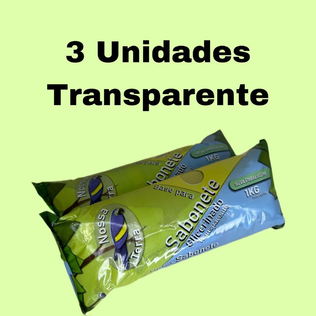 3 Bases para sabonete Nossa terra 1 KG