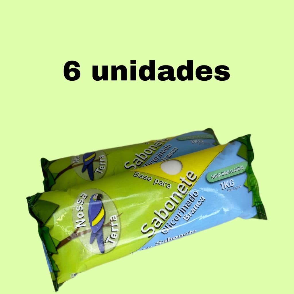 6 Bases para sabonete glicerinado Nossa Terra 1KG