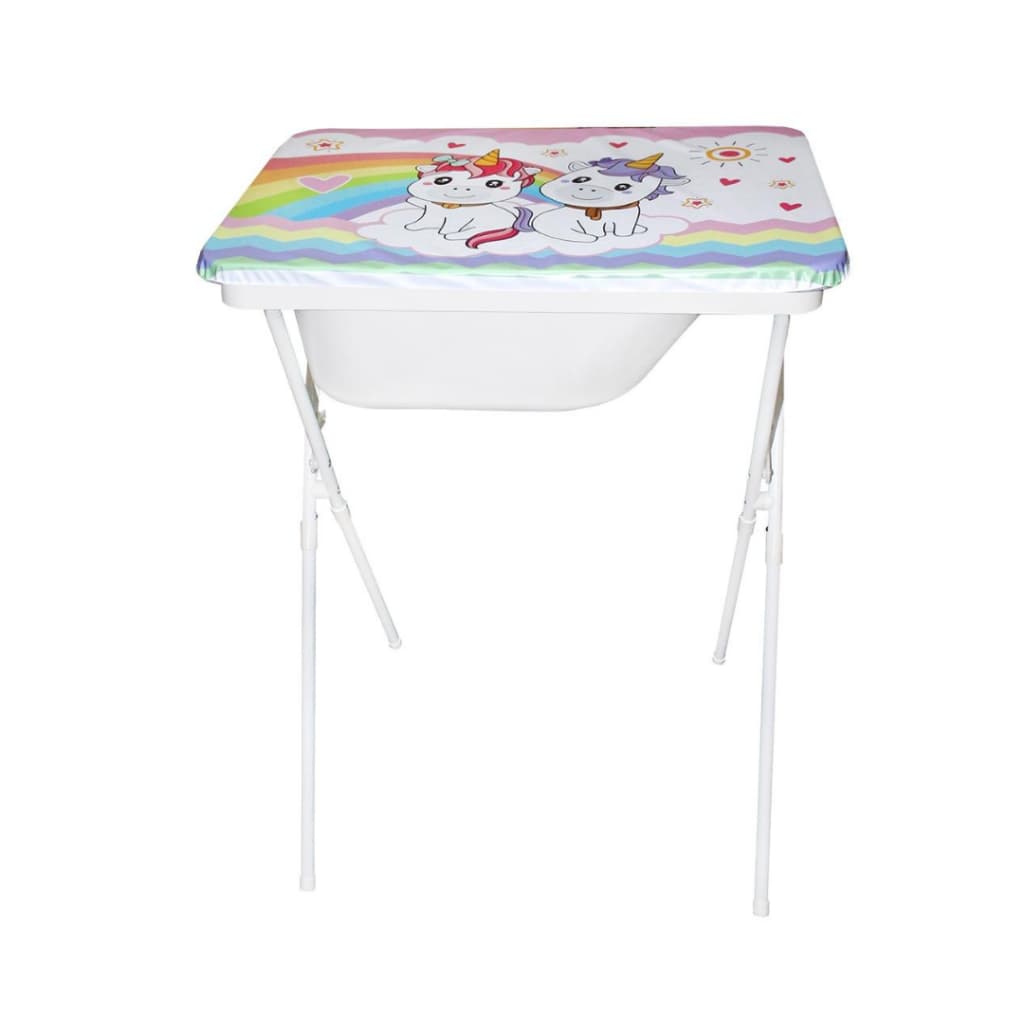 Banheira para Bebê com Trocador e Suporte Dobrável Infantil Creative 20 Litros