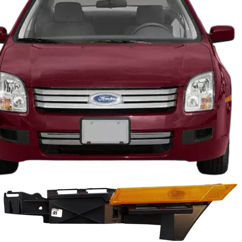 Guia Para Choque Dianteiro Com  Lanterna Fusion Ano 07/09 Cód 28483 Lado Esquerdo