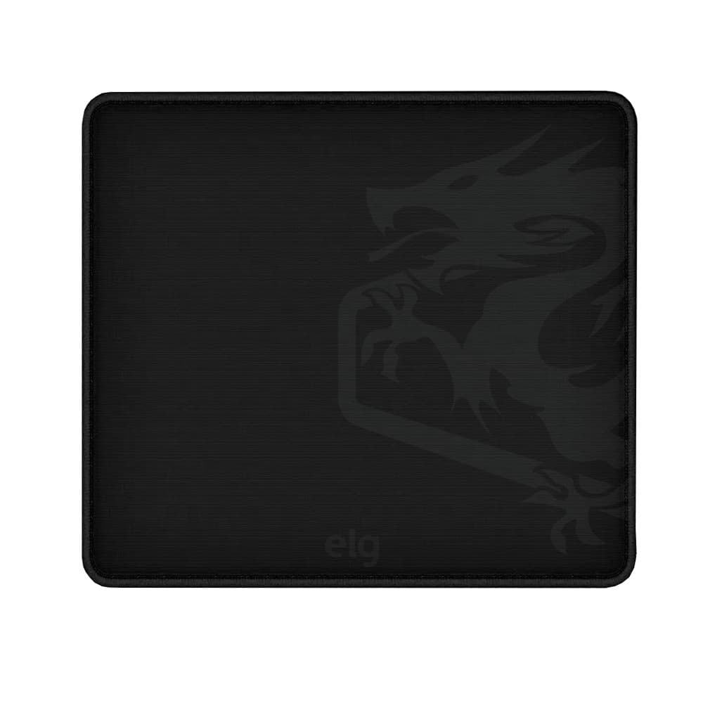 Mousepad Gamer Merak Speed, Grande 45x40cm, Borda Costurada, Base Antiderrapante, Preto, MPML, ELG
