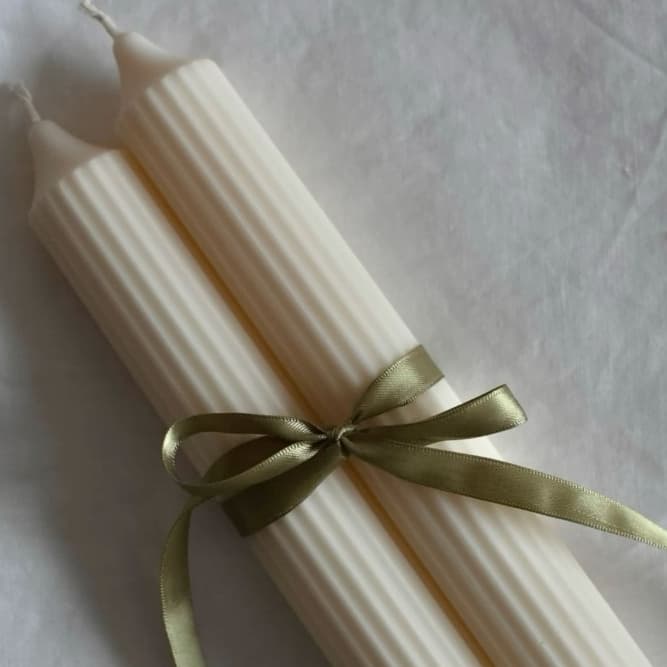 Vela aromática escultural baunilha - Decoração - Presente