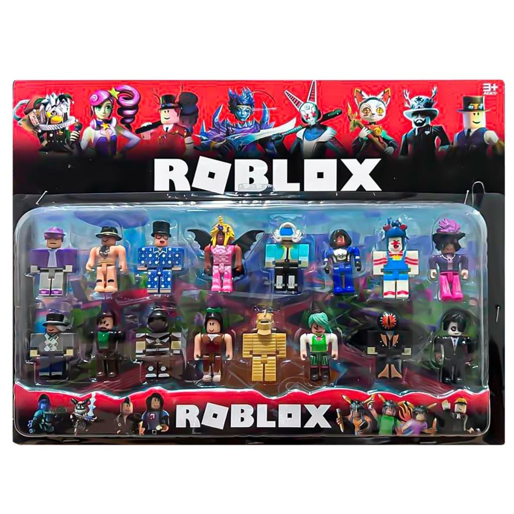 Kit Roblox 16 Bonecos Articulados Lego 8 cm Kit completo Linha premium Lançamento