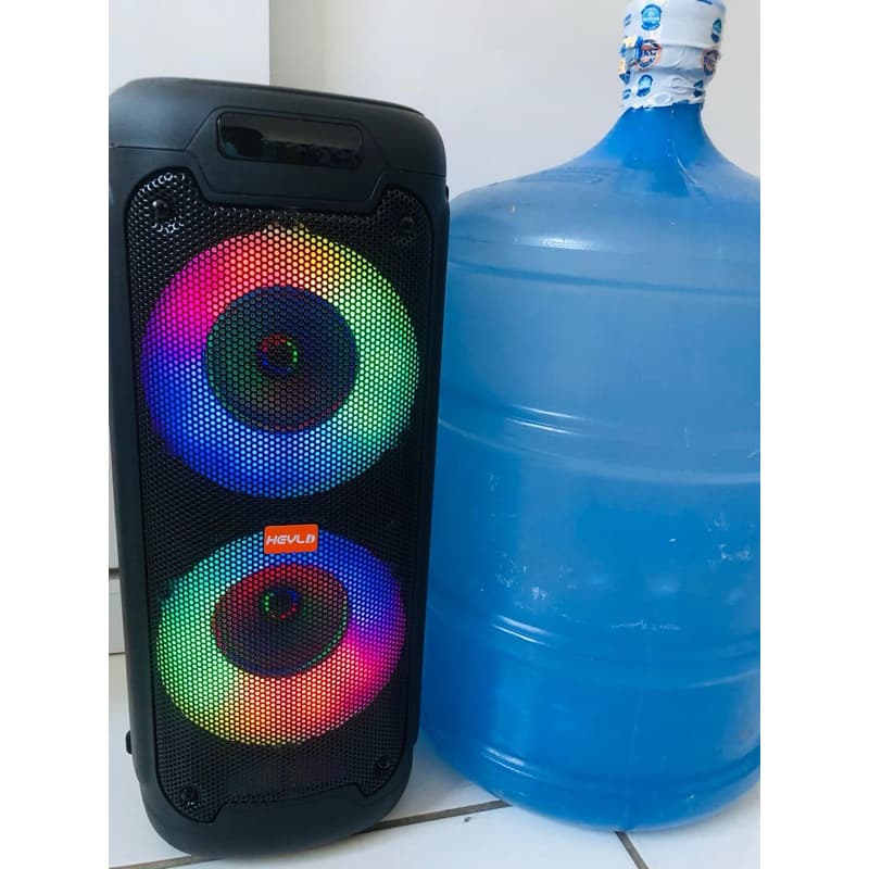 Caixa de Som Bluetooth Portatil com Microfone 2000w (p.m.p.o.) Heyld HY-1110 Karaokê