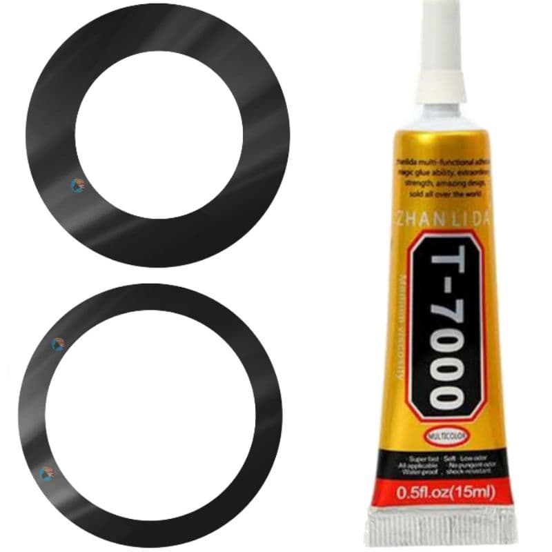 Lente Vidro iPhone 11 + Cola T-7000 15 ML Camera Traseira  Vidrinho Traseiro lente iPhone 11 Original + Cola