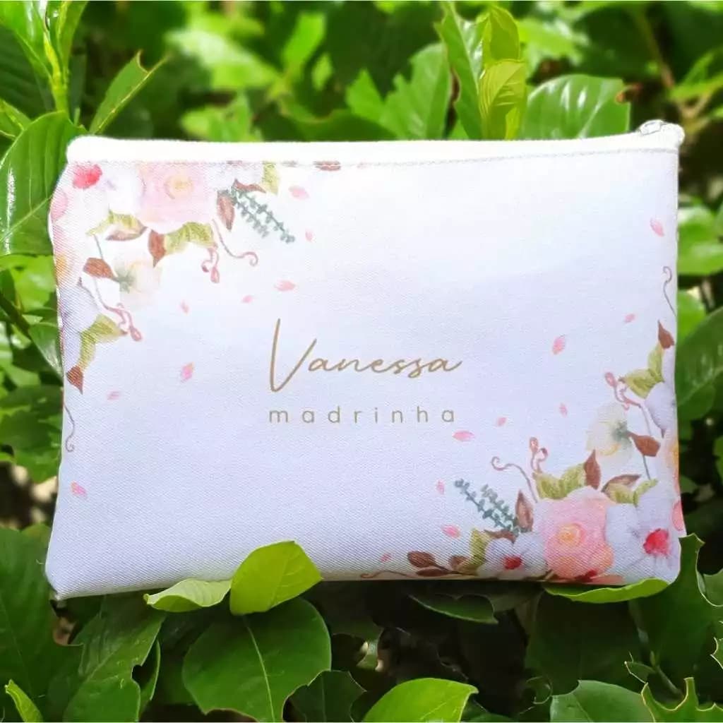 20x Necessaire personalizada para lembrancinha de casamento