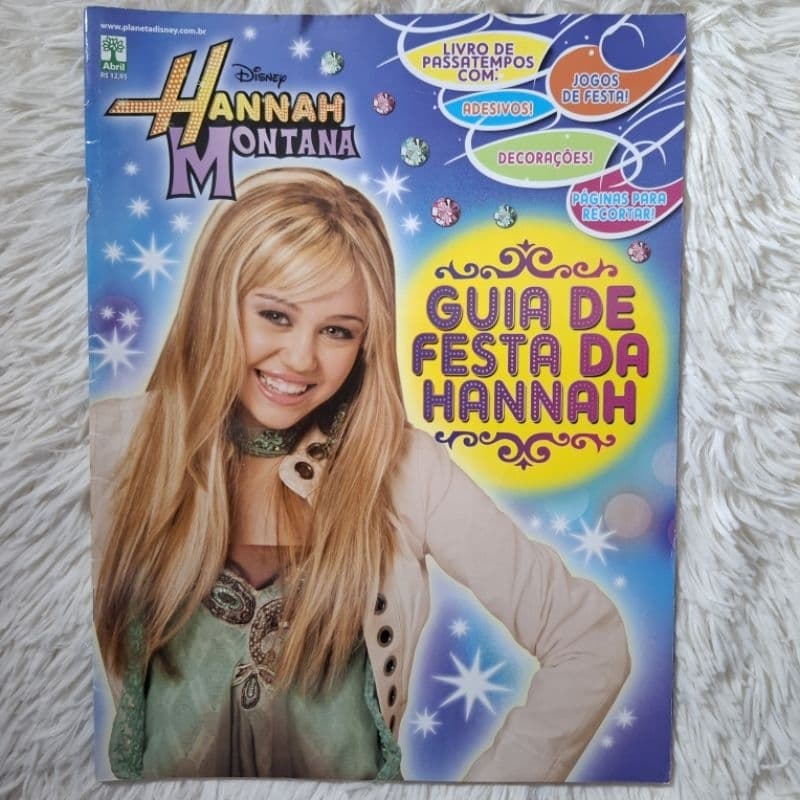 Revista Guia de festa da Hannah Montana (LER DESCRIÇÃO)