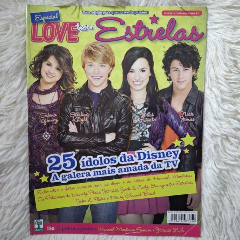 Revista Loveteen Estrelas - Selena Gomez, Miley Cyrus, Demi Lovato, Ashley Tisdale, Hannah Montana, Jonas Brothers