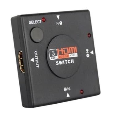 Adaptador Switch Splitter Hdmi 3 Portas 3 Entradas 1 Saída