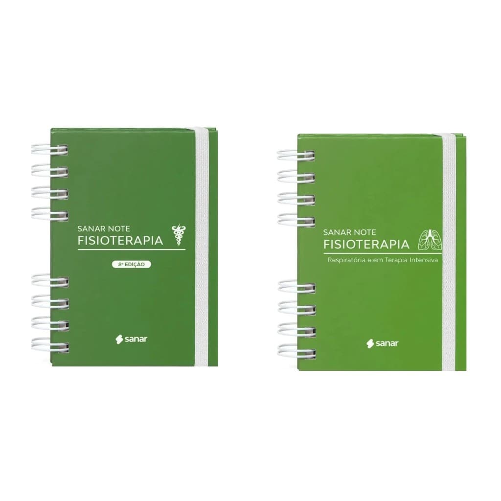 Kit Sanar Note Fisioterapia + Note Fisioterapia Respiratória Dupla Perfeita