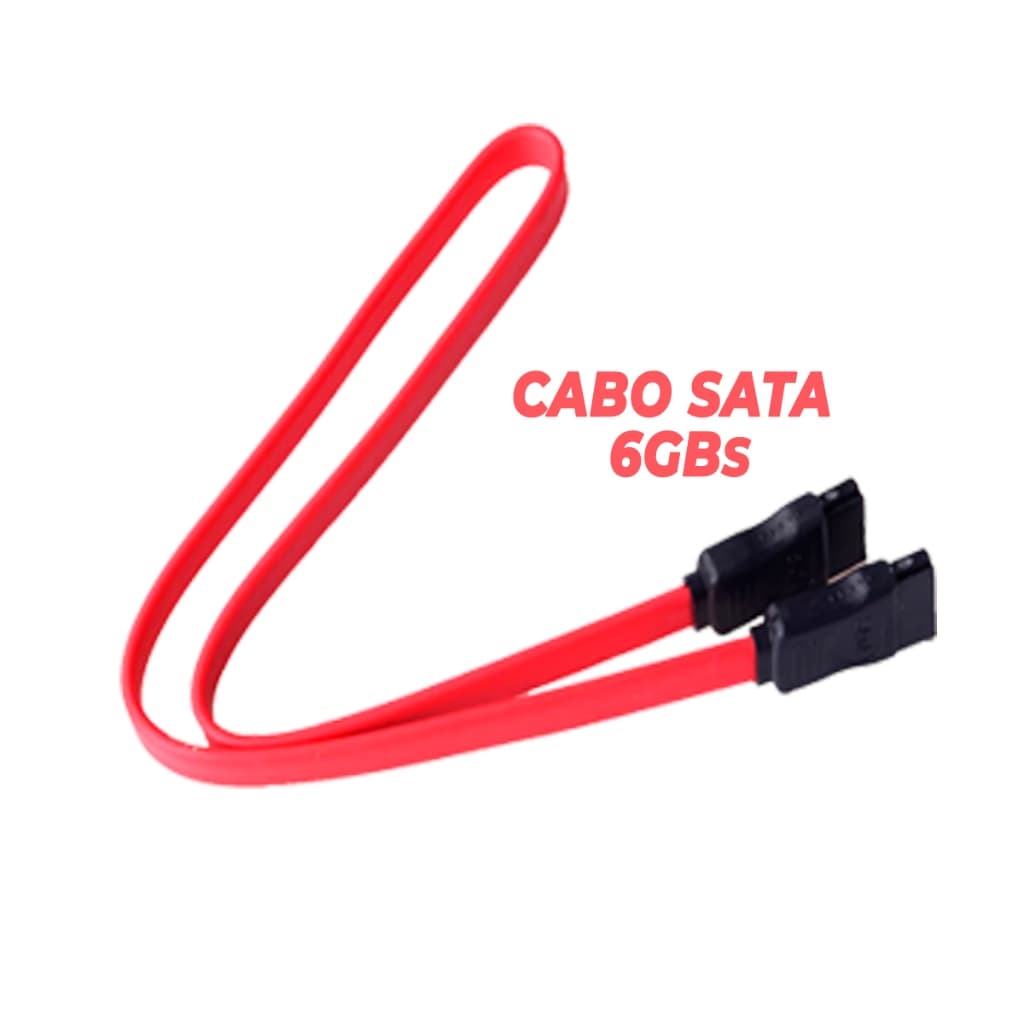 Cabo Sata Para Dados  Hd ou Ssd 6gbs Leitura Gravador de DVD Envio Expresso Nota Fiscal