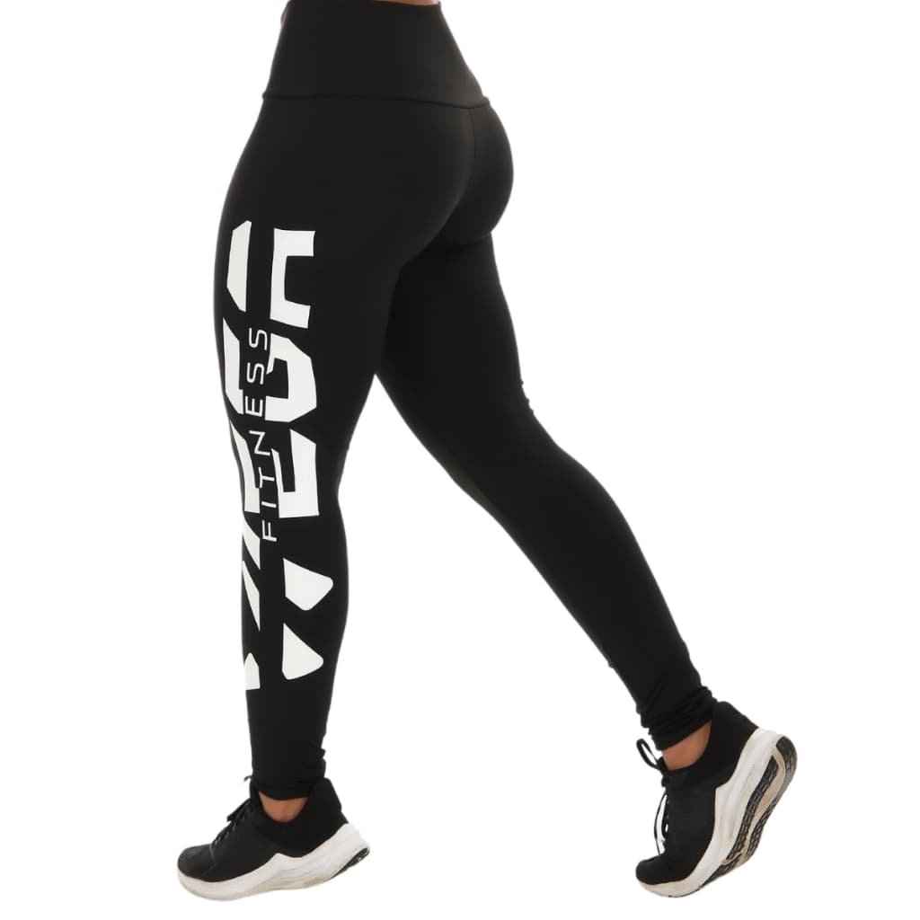 Calça Legging Feminina  Cós Alto Pala Dupla Fitnes Academia Suplex Leg Roupa Treino Wega